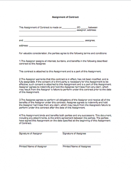 assignment contracts assignment contracts