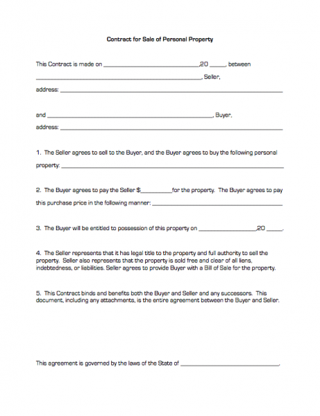 land contract template