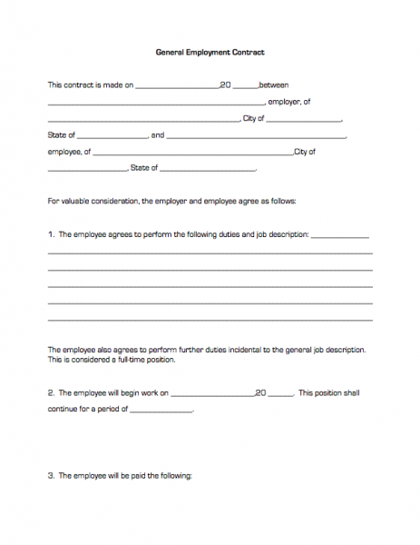 contract of employment