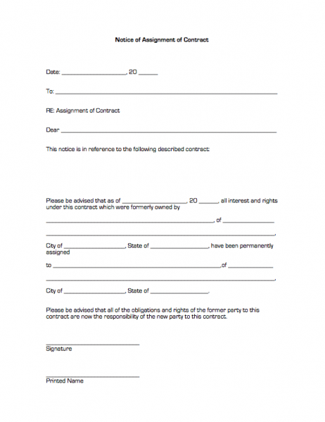 contract assignment form A standard form contract (sometimes referred to as a contract of adhesion, a leonine contract, a take-it-or-leave-it contract, or a boilerplate contract) is a. contract assignment form A standard form contract (sometimes referred to as a contract of adhesion, a leonine contract, a take-it-or-leave-it contract, or a boilerplate contract) is a.