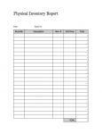 Physical Inventory Report Template | Business Forms